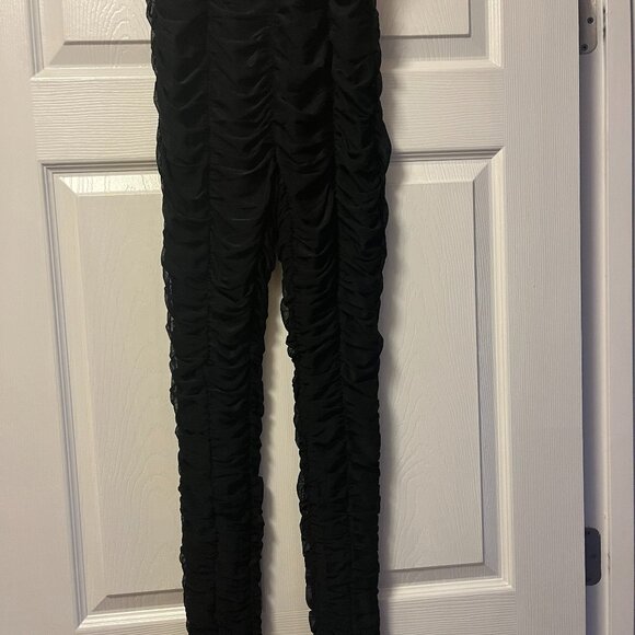 Women's Venus Black Ruched Pants Size S - Picture 3 of 10